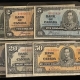 New Store Items CANADA 1954 $1-$50 TYPE SET, BC-37 THROUGH BC-42 (6 NOTES), XF-CU & FRESH!