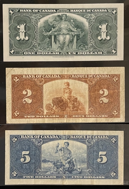 New Store Items CANADA 1937 $1-$50 TYPE SET, BC-21 THROUGH BC-26 (6 NOTES), VF-AU, BRIGHT/FRESH!