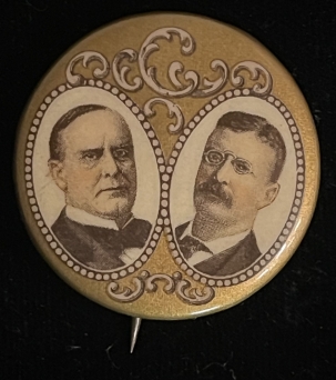 New Store Items GRAPHIC 1900 MCKINLEY-ROOSEVELT 1 1/4″ FULL COLOR JUGATE CAMPAIGN BUTTON-NR MINT