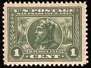 U.S. Stamps SCOTT #397, 1c, GREEN, MOG-H, VF+ JUMBO & FRESH! – CATALOG VALUE $15