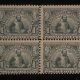 U.S. Stamps SCOTT #342, $1, VIOLET-BROWN, USED, AVG CENTERING, CENTER CREASE – CATALOG $90