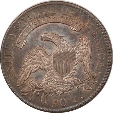 Early Halves 1818 CAPPED BUST HALF DOLLAR, VIRTUALLY UNCIRCULATED, LIGHT OLD CLEANING, NICE!