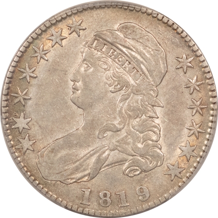 New Store Items 1819/8 LARGE 9 CAPPED BUST HALF DOLLAR, O-104, PCGS XF-45, PQ & LOOKS AU!