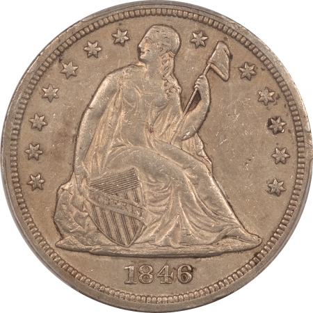 New Store Items 1846 SEATED LIBERTY DOLLAR – PCGS XF-45, VERY PLEASING EXAMPLE!