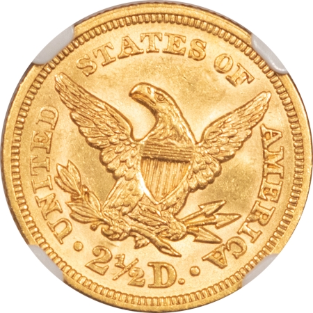 New Store Items 1852 $2.50 LIBERTY GOLD – NGC MS-63, FLASHY & LUSTROUS!