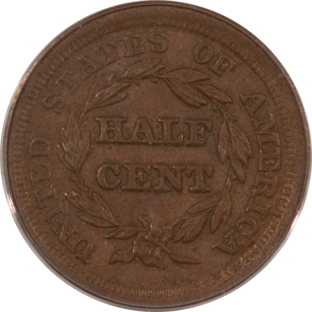 New Store Items 1853 BRAIDED HAIR HALF CENT – PCGS MS-63 BN, OGH, NICE & ORIGINAL!