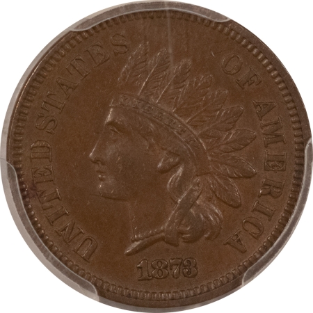 New Store Items 1873 CLOSED 3 INDIAN CENT – PCGS AU-53, NICE & SMOOTH!