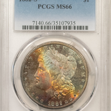 Morgan Dollars 1882-S MORGAN DOLLAR, PCGS MS-66, MONSTER-TONED & LOOKS PROOFLIKE-A STUNNER!