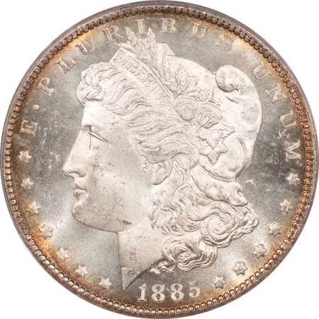 New Store Items 1885-CC MORGAN DOLLAR – PCGS MS-64PL, CAC APPROVED! FROSTED PQ HEADLIGHT!