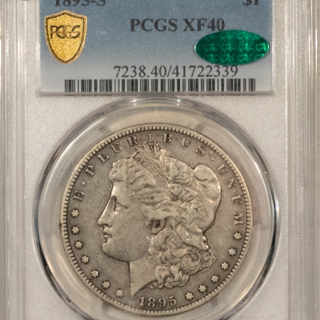 CAC Approved Coins 1895-S MORGAN DOLLAR – PCGS XF-40, FRESH, SUPER PQ, RARE DATE & CAC APPROVED!