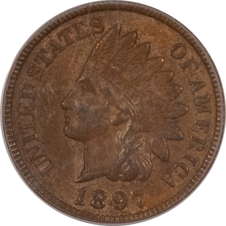 New Store Items 1897 INDIAN HEAD CENT – PCGS MS-63 BN