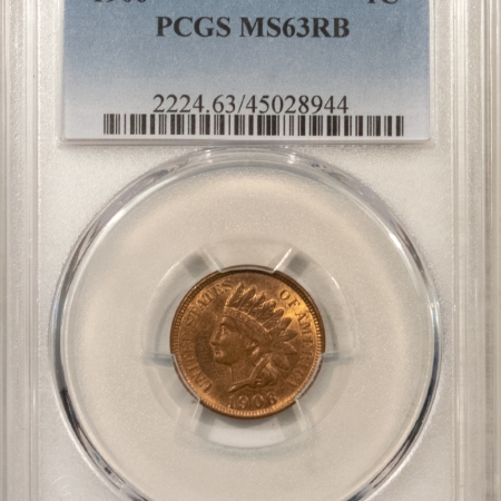 New Store Items 1906 INDIAN CENT PCGS MS-63 RB