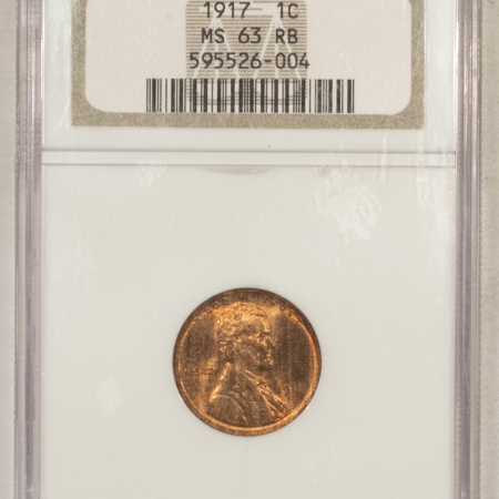New Store Items 1917 LINCOLN CENT – NGC MS-63 RB