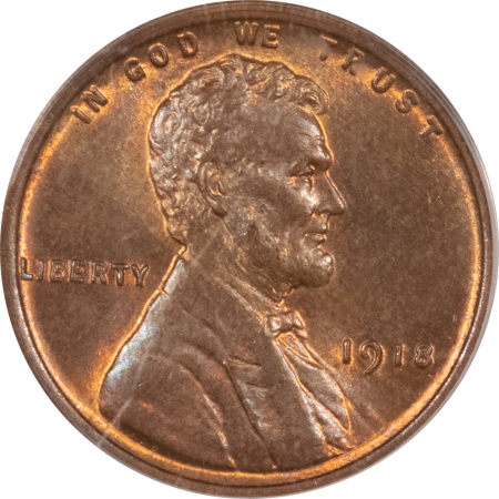 New Store Items 1918 LINCOLN CENT – PCGS MS-64 RB, PREMIUM QUALITY! LOOKS GEM!!