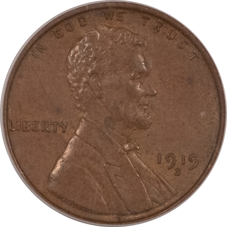 Lincoln Cents (Wheat) 1919-S LINCOLN CENT – PCGS MS-63 BN, CHOICE!