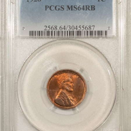 Lincoln Cents (Wheat) 1926 LINCOLN CENT – PCGS MS-64 RB, PRETTY COLOR!