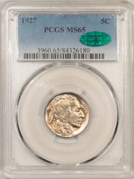 New Store Items 1927 BUFFALO NICKEL – PCGS MS-65, 66 QUALITY! PREMIUM QUALITY, CAC APPROVED!