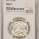 New Certified Coins 1936-D WALKING LIBERTY HALF DOLLAR – ANACS MS-64, WHITE HOLDER, PRETTY & PQ!