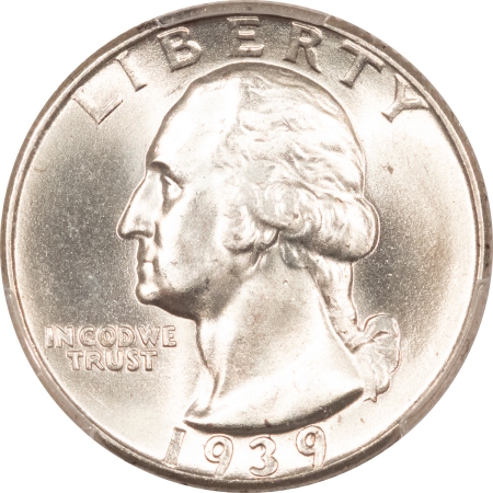 New Certified Coins 1939 WASHINGTON QUARTER – PCGS MS-65, BLAST WHITE!