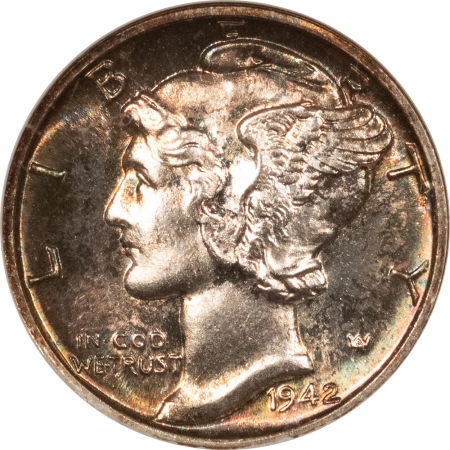 New Store Items 1942 PROOF MERCURY DIME ANACS PF-65, OLD WHITE HOLDER, GORGEOUS & SUPER PQ!