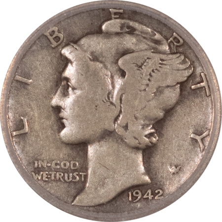 New Store Items 1942/1-D MERCURY DIME – ICG VG-8, SCARCE BUT AFFORDABLE EXAMPLE! NICE CIRC!
