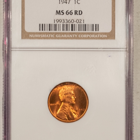 Lincoln Cents (Wheat) 1947 LINCOLN CENT – NGC MS-66 RD