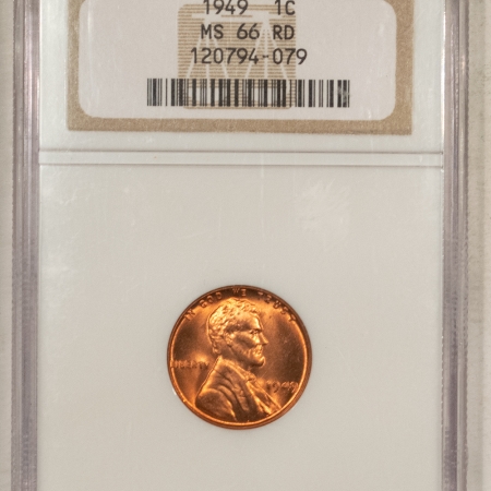 Lincoln Cents (Wheat) 1949 LINCOLN CENT – NGC MS-66 RD
