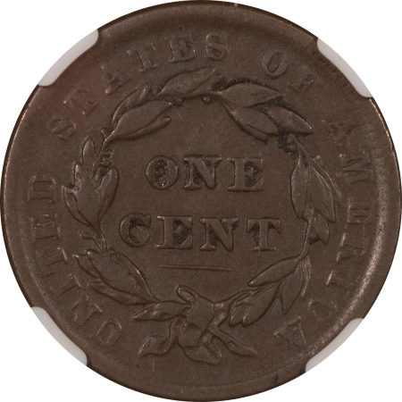 Classic Head Large Cents 1839 SILLY HEAD LARGE CENT – NGC VF-25 BN, NICE & SMOOTH