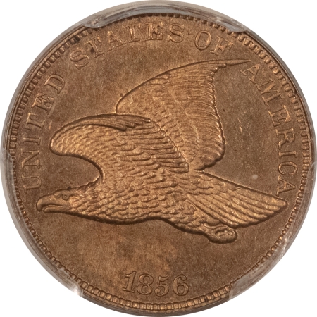 New Store Items 1856 PROOF FLYING EAGLE CENT PCGS PR-63 CAC, LUSTROUS W/ GEM OBVERSE, WOW!