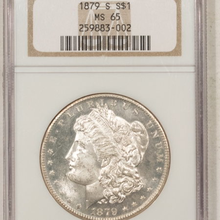 New Store Items 1879-S MORGAN DOLLAR – NGC MS-65, PRETTY REVERSE COLOR!