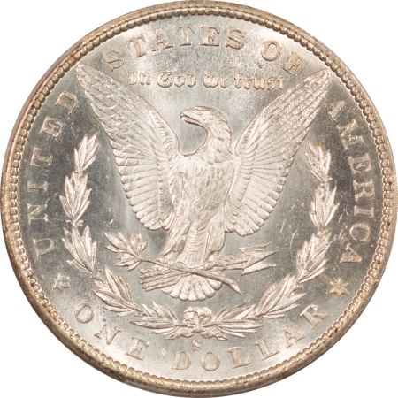 Morgan Dollars 1880-S MORGAN DOLLAR – PCGS MS-66 PL, PROOFLIKE, PREMIUM QUALITY, VIRTUALLY DMPL