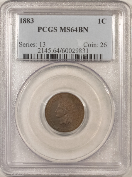 Indian 1883 INDIAN HEAD CENT – PCGS MS-64 BN