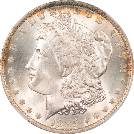 CAC Approved Coins 1885-O MORGAN DOLLAR – NGC MS-66+ CAC APPROVED!, LOOKS 67! FRESH, PQ