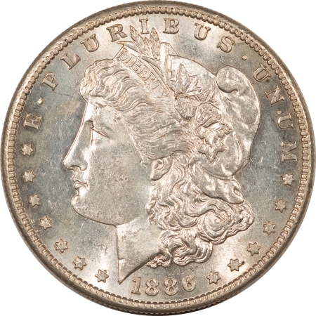 Dollars 1886-S MORGAN DOLLAR, FLASHY UNCIRCULATED, NICE!