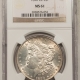 Morgan Dollars 1891-CC MORGAN DOLLAR – NGC MS-61, ORIGINAL & LOOKS CHOICE!