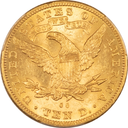$10 1891-CC $10 LIBERTY HEAD GOLD – PCGS MS-62, FLASHY & PREMIUM QUALITY!
