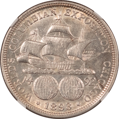 New Certified Coins 1893 COLUMBIAN COMMEMORATIVE HALF DOLLAR NGC AU-55