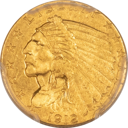 New Store Items 1912 $2.50 INDIAN HEAD GOLD – PCGS MS-62, TOUGHER DATE!