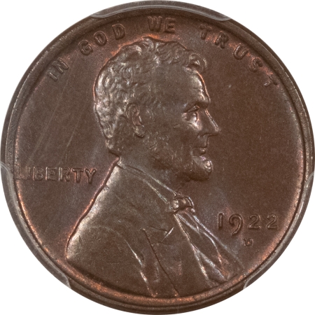 CAC Approved Coins 1922-D LINCOLN CENT – PCGS MS-64 CAC, REALLY PRETTY & PQ!