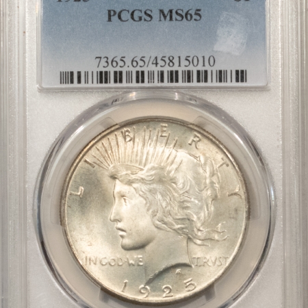 New Certified Coins 1925 PEACE DOLLAR – PCGS MS-65, SPARKING GEM!