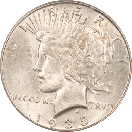 New Certified Coins 1935-S PEACE DOLLAR – PCGS MS-62, ORIGINAL WHITE!