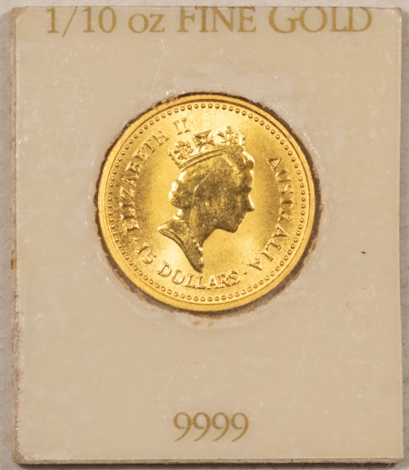 New Store Items 1987 AUSTRALIA $15 1/10 OZ GOLD NUGGET KM-89, GEM BU