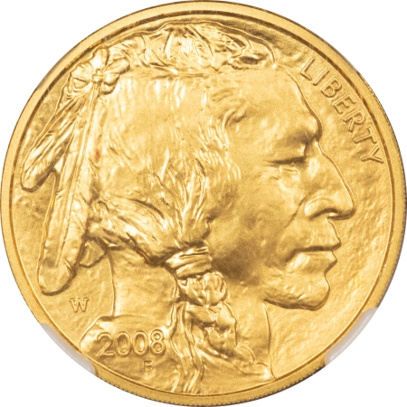 American Gold Eagles, Buffaloes, & Liberty Series 2008-W 1/2 OZ $25 AMERICAN GOLD BUFFALO .9999 FINE – NGC MS-69, LOOKS PERFECT!