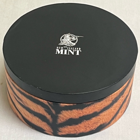 World Certified Coins 2010 PITCAIRN ISLANDS $2 YEAR OF THE TIGER COLORED SILVER GEM PROOF, OGP & CERT
