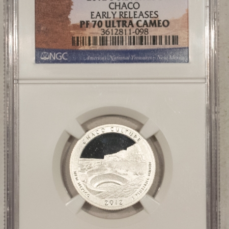 New Store Items 2012-S SILVER WASHINGTON NP QUARTER, CHACO NGC PF-70 ULTRA CAMEO EARLY RELEASES