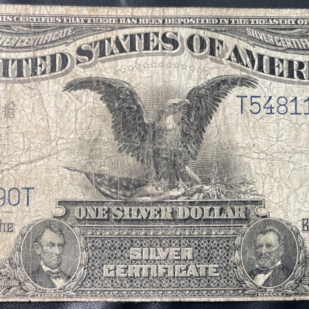 New Store Items 1899 $1 SILVER CERTIFICATE, “BLACK EAGLE”, FR-233, HONEST CIRCULATED FINE