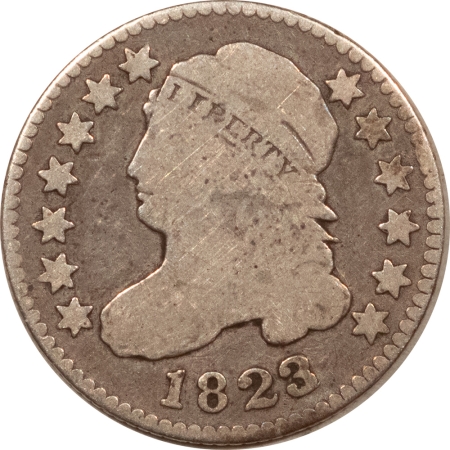 Capped Bust Dimes 1823/2 CAPPED BUST DIME, SMALL Es – NICE PLEASING CIRCULATED!