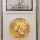 $20 RARE 1879-CC $20 GOLD, NGC XF-45; HONEST CIRCULATED EXAMPLE W/ TRACES OF LUSTER