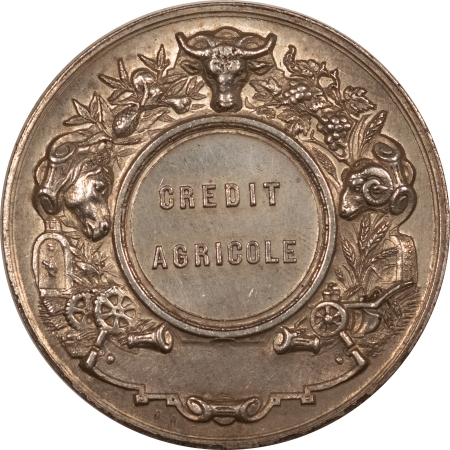 Exonumia 1861 FRANCE JETON, SILVER, DECRET DU 16 FEVRIER, CREDIT AGRICOLE, UNC PL