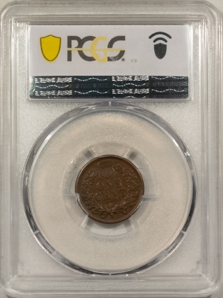 Indian 1864 INDIAN CENT, BRONZE, 180 DEGREE ROTATED REVERSE, PCGS AU-53, SCARCE VARIETY